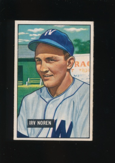 1951 Bowman Baseball Card #241 Irv Noren Washington Senators