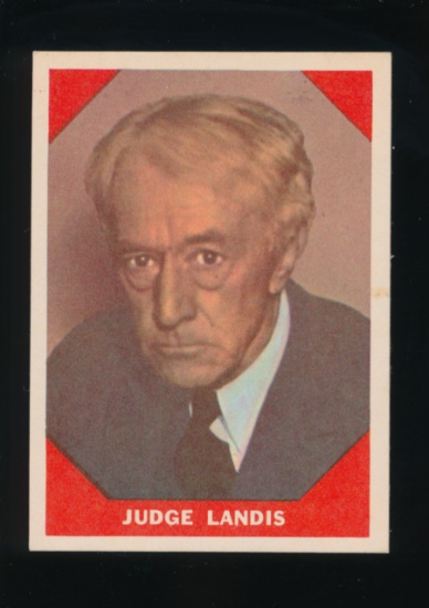 1960 Fleer Baseball Greats Baseball Card #64 Judge Landis Commisioner