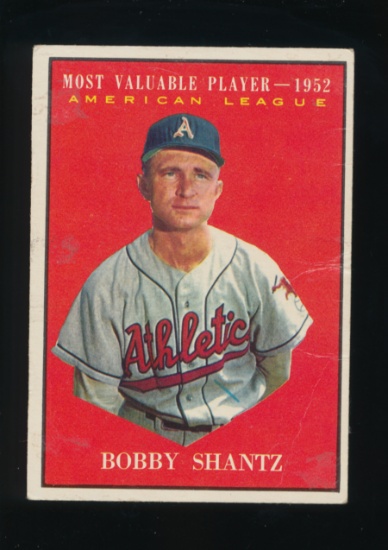1961 Topps Baseball Card #473 Bobby Schantz Philadelphia Athletics MVP