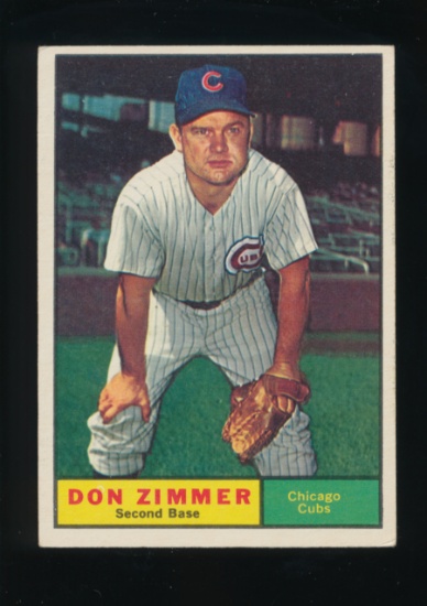 1961 Topps Baseball Card #493 Don Zimmer Chicago Cubs