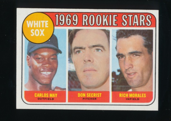 1969 Topps Baseball Card #654 White Sox Rookies: Carlos May-Don Secrist-Ric