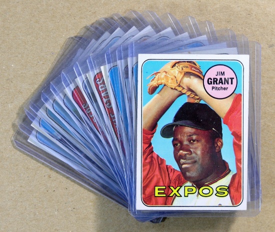 (12) 1969 Topps Low Number Baseball Cards (Commons).  EX or Higher Grade Co