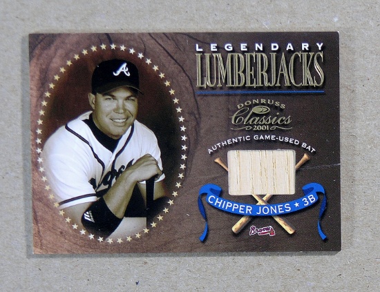 2001 Donruss Legendary Lumberjacks GAME USED BAT Baseball Card #LL-2 Chippe