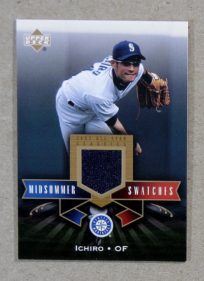 2005 Upper Deck GAME WORN JERSEY Baseball Card #MS-IS Ichiro Suzuki Seatle