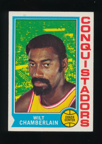 1973-74 Topps Basketball Card #250 Wilt Chamberlain San Diego Conquistadors