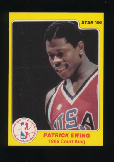 1986 Star ROOKIE Basketball Card #14 of 33 Rookie Patrick Ewing New York Kn