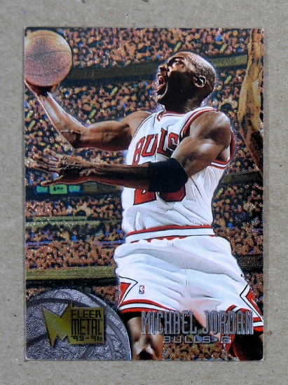 1995 Fleer Metal Basketball Card #13 Michael Jordan Chicago Bulls