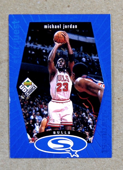 1998 Upper Deck SQ Basketball Card #SQ30 Michael Jordan Chicago Bulls