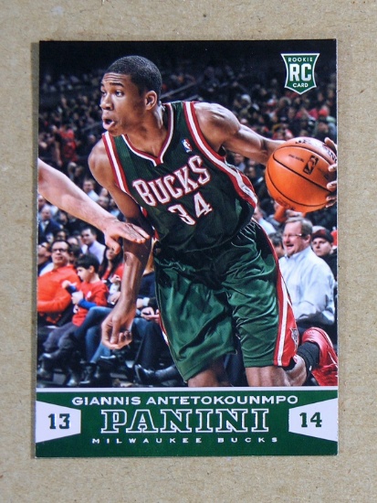 2013-14 Panini ROOKIE Basketball Card #194 Rookie Giannis Antetokounmpo Mil
