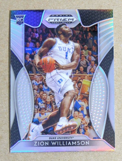 2019-20 Panini Prizm ROOKIE Basketball Card #1 Rookie Zion Williamson New O