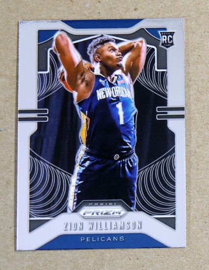 2019-20 Panini Prizm ROOKIE Basketball Card #248 Rookie Zion Williamson New