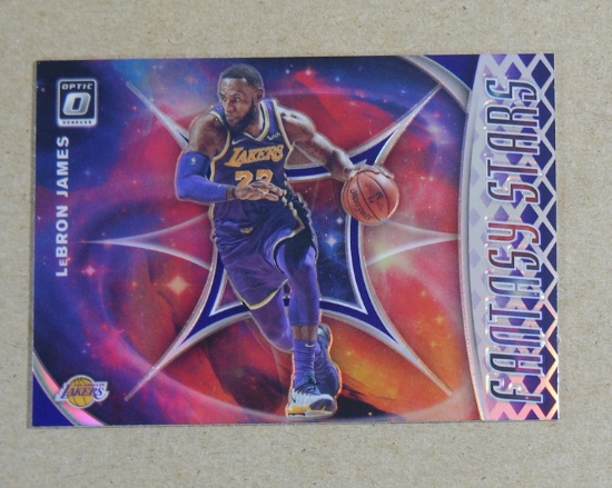 2019-20 Panini Donruss Optic Prizm Fantasy Stars Basketball Card #14 LeBron