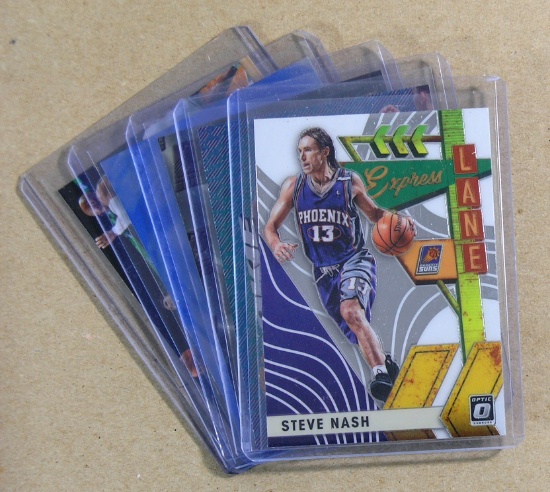(5) Steve Nash Basketball Cards