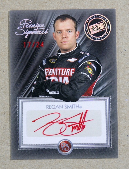 2010 Press Pass Premium RED INK AUTOGRAPHED NASCAR Collectors Card #PS-RS R