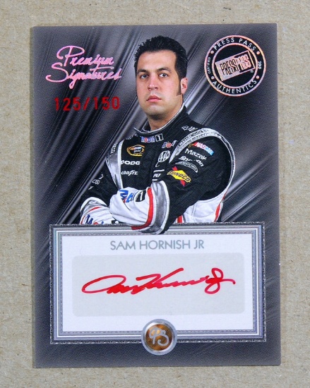 2010 Press Pass Premium RED INK AUTOGRAPHED NASCAR Collectors Card #PS-SH S