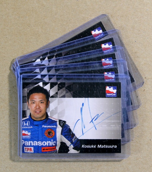 (5) Autographed Indy Car Collector Cards: Jeff Simmons-Darren Manning-Tomas