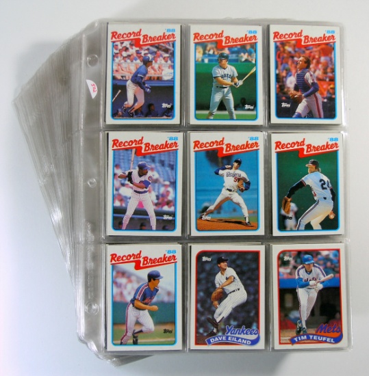 1989 Topps Complete Baseball Card Set (792 Cards) Rookies include: Craig Bi