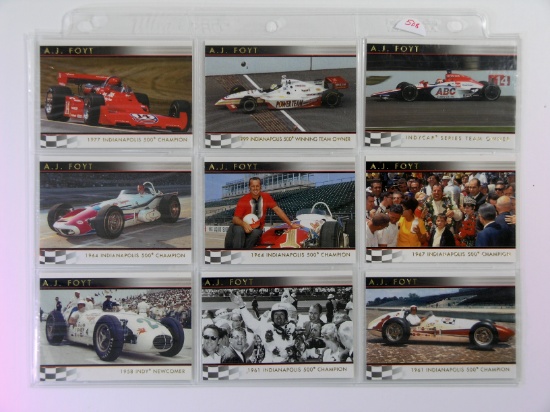 2007 Rittenhouse Indy Car League AJ Foyt 50th Anniversary Collector Cards C