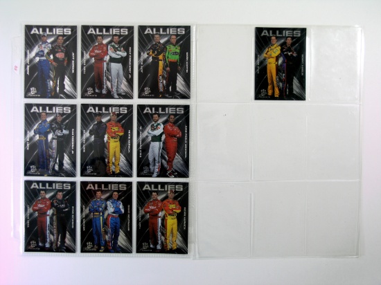 2010 PressPass Premium "Allies" NASCAR Collectors Cards Complete 10 Card In