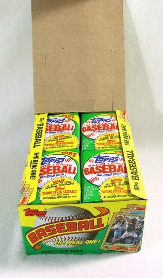 1987 Topps Baseball Wax Pack Box 36 Unopened Wax Packs
