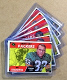 (6) 1968 Topps Green Bay Packers Football Cards