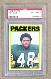 1972 Topps Football Card #12 Ken Ellis Green Bay Packers. Graded PSA NM/MT-