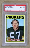 1972 Topps Football Card #58 Ken Bowman Green Bay Packers. Graded PSA NM/MT