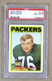 1972 Topps Football Card #172 Mke McCoy Green Bay Packers. Graded PSA NM/MT