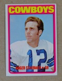 1972 Topps ROOKIE Football Card #34 Rookie Hall of Famer Roger Staubach Dal