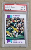 1973 Topps Football  Card #180 Chester Marcol Green Bay Packers Graded PSA