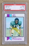 1973 Topps Football  Card #263 Jim Hill Green Bay Packers. Graded PSA NM/MT