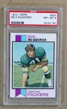 1973 Topps Football  Card #424 Rich McGeorge Green Bay Packers Graded PSA N