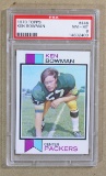 1973 Topps Football  Card #446 Ken Bowman Green Bay Packers. Graded PSA NM/