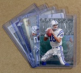 (5) 1999 (2nd Year) Peyton Manning Football Cards