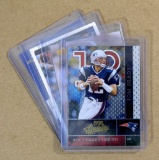(4) 2002 Early Tom Brady Football Cards