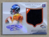 2012 Topps Platinum AUTOGRAPHED-GAME WORN JERSEY-ROOKIE Football Card #101