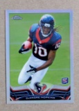2013 Topps Chrome Refractor ROOKIE Football Card #154 Rookie DeAndre Hopkin