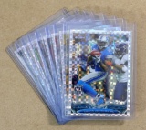 (8) 2013 Topps Chrome Xfractor Football Cards