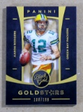 2015 Panini Black Gold Football Card #GOS-6 Aaron Rodgers Green Bay Packers