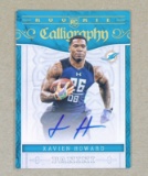 2016 Panini AUTOGRAPED-ROOKIE Football Card #RC-XH Rookie Xavien Howard Mia