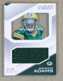 2015 Panini Clear Vision GAME WORN JERSEY Football Card #CJ-DA Davante Adam