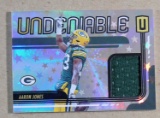2019 Panini Unparalleled GAME WORN JERSEY Football Card #UN-AJ Aaron Jones
