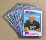 (7) Terry Bradshaw Pittsburgh Seelers Football Cards Including an Early Top