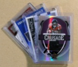 (4) GAME WORN JERSEY Football Cards