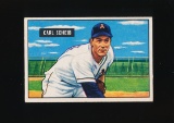 1951 Bowman Baseball Card #83 Carl Scheib Philadelphia Athletics