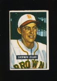 1951 Bowman Baseball Card #100 Sherman Lollar St Louis Browns