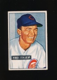 1951 Bowman Baseball Card #108 Virgil Stallcup Cincinnati Reds