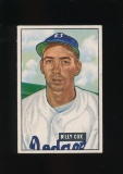 1951 Bowman Baseball Card #224 Billy Cox Brooklyn Dodgers