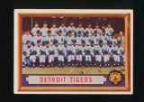 1957 Topps Baseball Card #198 Detroit Tigers Team