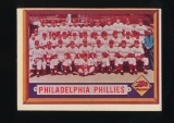 1957 Topps Baseball Card #214 Philadephia Phillies Team